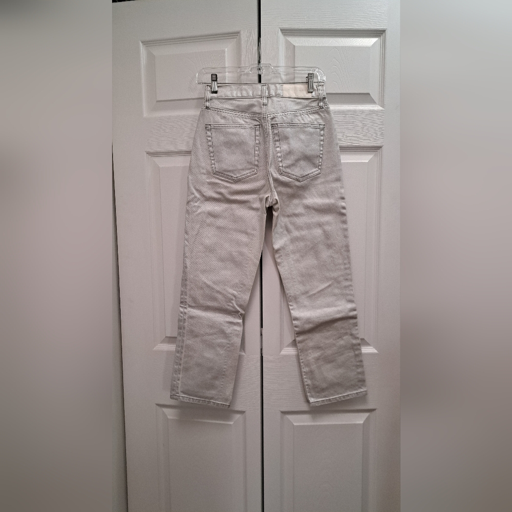 Topshop Silver Ankle Cropped Jeans - Picture 2 of 3